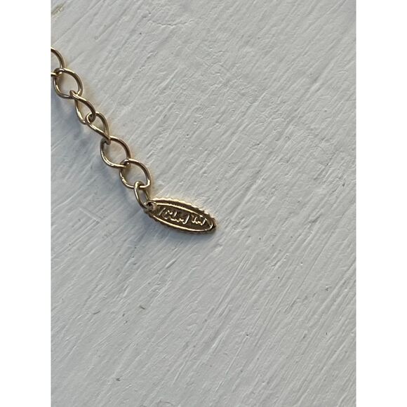 Vintage Gold Tone Necklace Layered Long Chain Double Box Link Signed - Picture 5 of 7